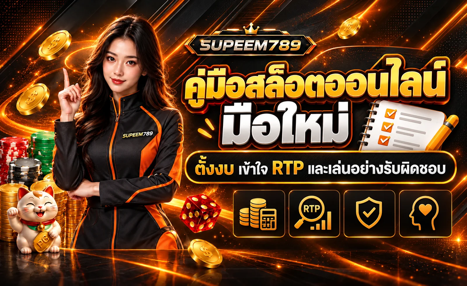 SUPEEM789 คู่มือสล็อตออนไลน์ มือใหม่ เข้าใจ RTP และตั้งงบ